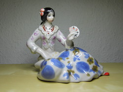 Kártyajós jósnő CCCP porcelán figura hibátlan 1 FORINTRÓL NINCS MINIMÁL ÁR!