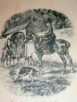 1902, vadászat, agarakkal, litho. képeslap 77.