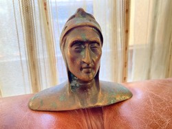 Dante bust / bust bronze figure