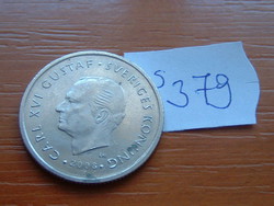 Sweden 1 crown 2008 si, carl xvi gustaf, copper-nickel s379
