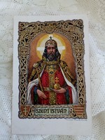 Régi képeslap levelezőlap Szent István király 1938