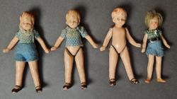 Antik mini porcelán babák / babaházi figurák