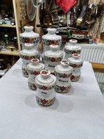 Kalocsai porcelán füszertartó készlet