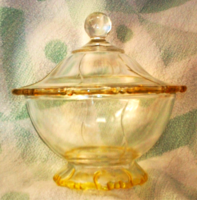 Szépséges antik  üveg  bonbonier, cukortartó