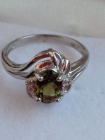 Zöld turmalin gyűrű( 6,25)