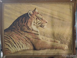 Tiger on safari 140x180 cm wall protector - make an offer if you are interested