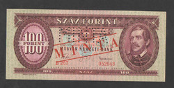 100 Forint 1960. Sample. Unc !! Rare!!
