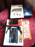 Olympus SR11 sztereo mikrokazettás felvevő rádióval + ajándék kazetták + ajándék Philips