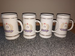 Rare Hollóház Újpest dose mugs