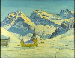 1H135 Paul Kardos: shelter in the Alps 1934