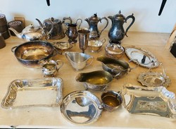 Silver plated English objects 20 pcs