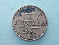Ausztria 1/4 Krajcár 1851 B - Osztrák negyed kreuzer pénzérme eladó