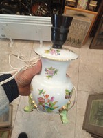 Herendi porcelán lámpa, Viktória mintás, 15 cm-es lámpatest.