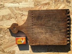 Fa vágódeszka - konyhai eszköz - vésett alátét - paraszti vintage - deszka falidísz