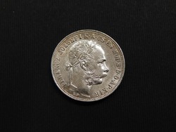Silver i. Ferencz józsef 1 forint 1883 kb, in excellent condition - free delivery