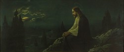 1H151 XX. századi magyar festő : Jézus az olajfák hegyén