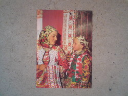 Régi népviseletes képeslap - Kalotaszeg