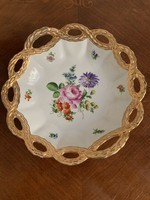 Bowl of porcelain with German openwork wind