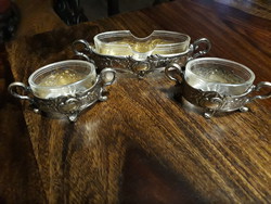 Rare and special turn-of-the-century silver spice rack set.