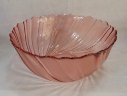 Vereco salmon colored glass bowl