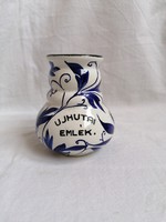 Városlődi kerámia váza "Ujhutai emlék"