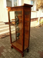Very rare, special, custom-made, original antique art deco polished glass display case