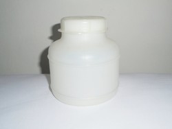 Retro plastic box bottle jar - tvk tisza chemical combine mark - from 1980