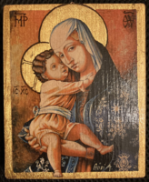Adrienne Gősi jury icon: Madonna with Child, early renaissance art copy