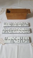 Egyedi rézbetétes,antik dominó