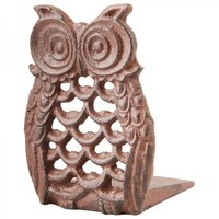 Cast iron door support owl