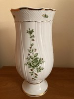 Hollóházi Erika mintás porcelán váza 24 cm