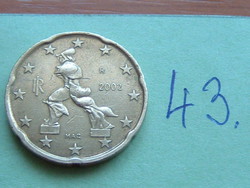 OLASZ 20 EURO CENT 2002 R 43.
