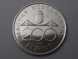 Magyarország Ezüst 200 Forint 1994 érme - Magyar ezüst kétszázas 200 Ft 1994 pénzérme