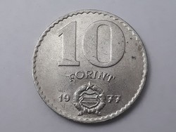 Magyarország 10 Forint 1977 érme - Magyar fém tízes 10 Ft 1977 pénzérme