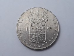 Svédország 1 Korona 1970 érme - Svéd 1 Krona 1970 külföldi pénzérme
