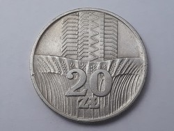 Lengyelország 20 Zloty 1973 érme - Lengyel 20 ZL 1973 külföldi pénzérme