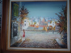 Oil painting by painter Gábor Hunyady for sale!