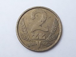 Lengyelország 2 Zloty 1985 érme - Lengyel 2 ZL 1985 külföldi pénzérme