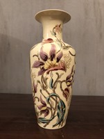 Zsolnay orchideás váza ritka