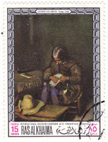 Ras al-khaimah commemorative stamp 1968