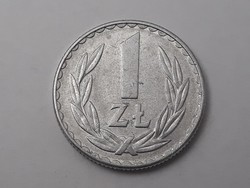 Lengyelország 1 Zloty 1975 érme - Lengyel 1 ZL 1975 külföldi pénzérme