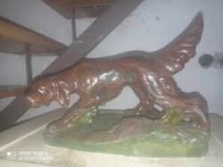 Gipsz szobor vadász kutya kb 1920