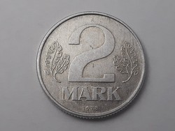 Németország 2 Márka 1978 A érme - Német 2 Mark 1978 A külföldi pénzérme