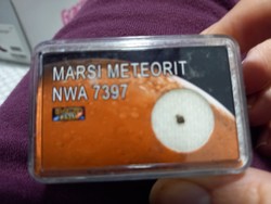 Martian shergottite basalt meteorite without polishing cut
