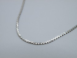 Elegant silver necklace with braided pattern Kk1302 marked 925
