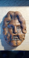 Kerámia falidísz - görög-római fej (1980-as évek)