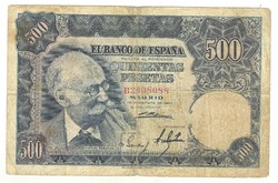 500 peseta 1951 Spanyolország Ritka