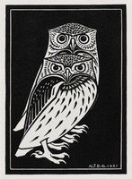 Julie de graag - two owls - reprint