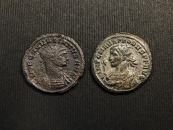 Aurelianus és Probus római kori pénzei együtt, ingyenes posta