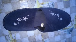Slippers with embroidery - dark blue light size 39-40